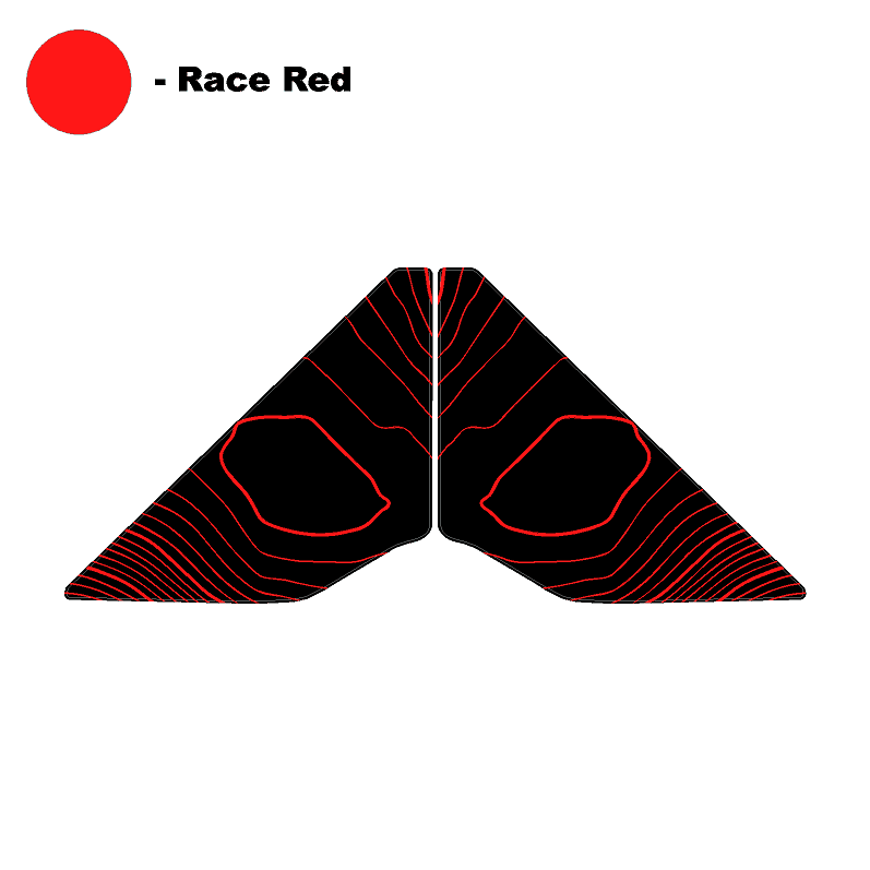 Topo Front Window Triangle Overlay (Printed Series) - 2021+ Bronco 4 Door