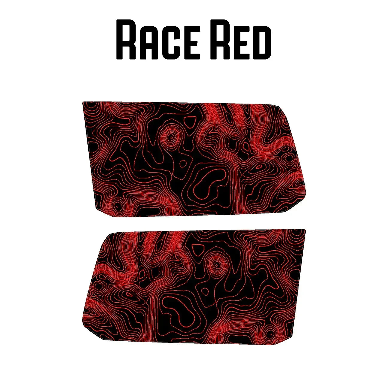 Topographic Rear Window Map Overlays V3 (Perforated) - 2025+ 4Runner