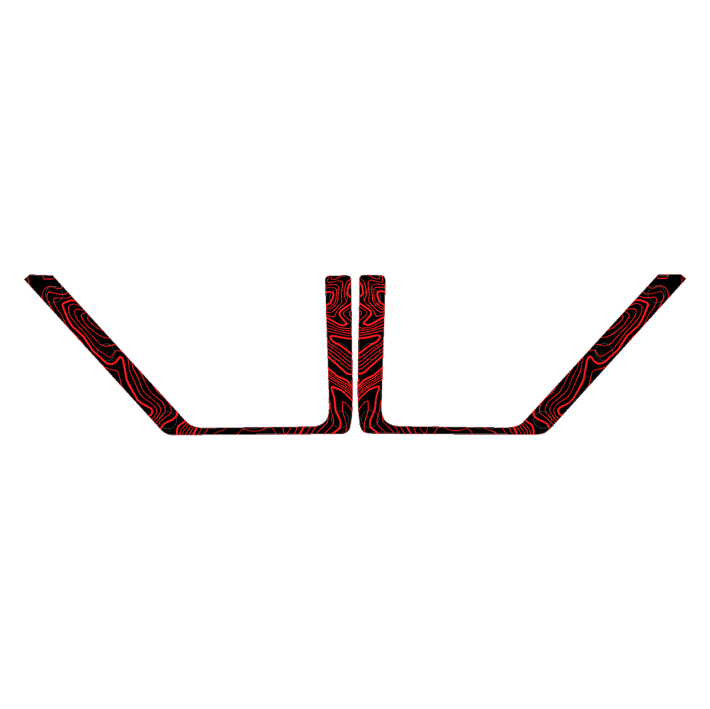 Topo Rear Door Net Trim Overlay Kit (Printed Series) - 2021+ Bronco