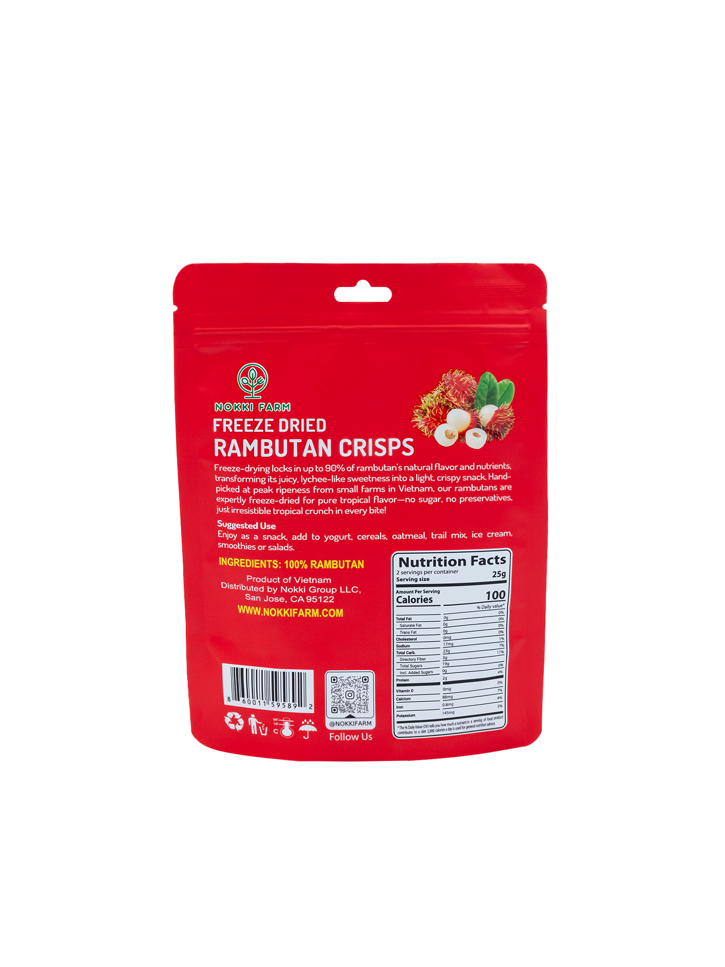 Freeze-Dried Rambutan