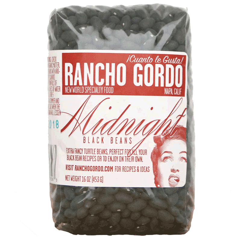Rancho Gordo - 'Midnight' Black Heirloom Beans (16OZ)