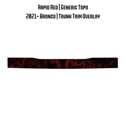 Topo Trunk Trim Overlay / Protector - 2021+ Bronco