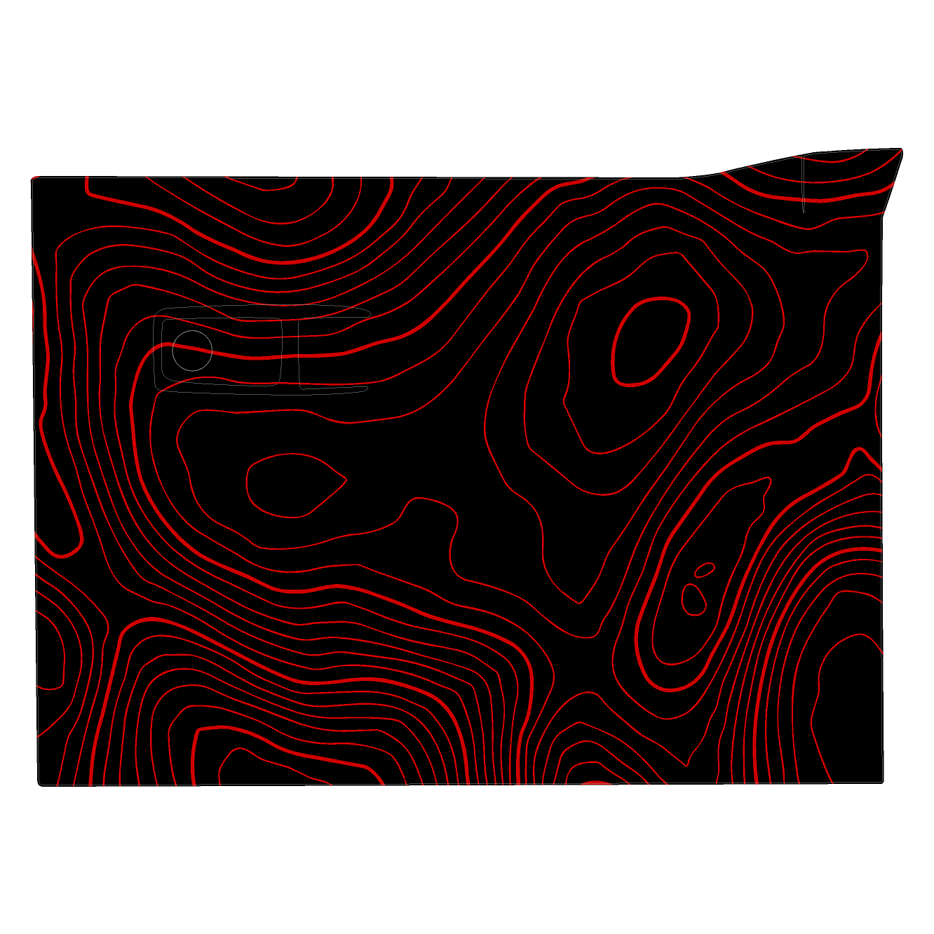 Topo Glovebox Overlay Kit (Printed Series) - 2021+ Bronco