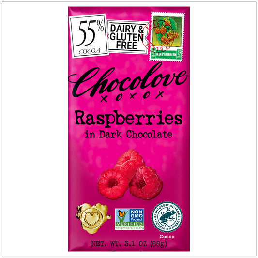 Raspberries in Dark Chocolate