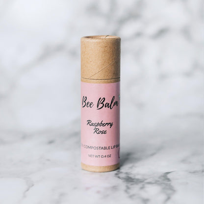 Bee Balm Raspberry Rose Lip Balm Sticks - 6 Sticks