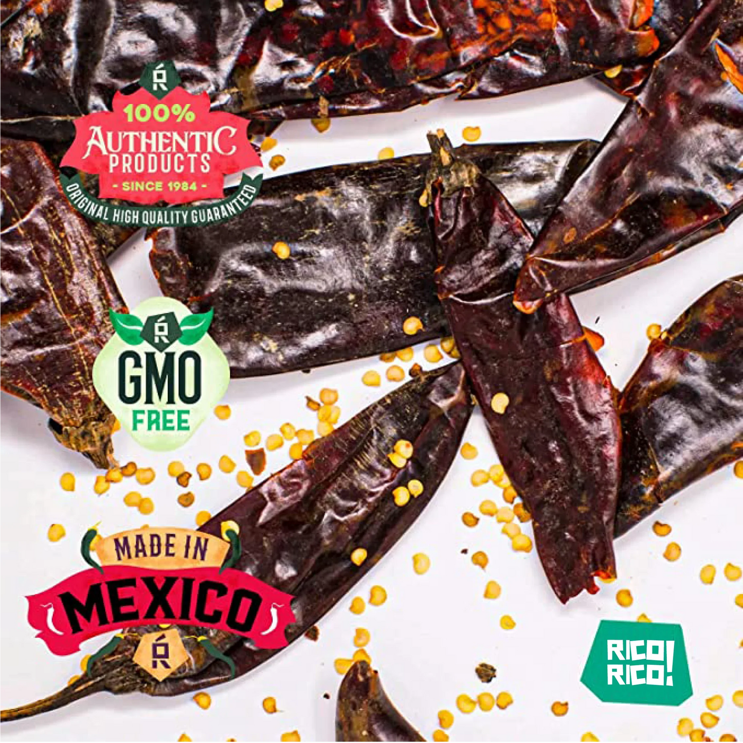 Dried Mexican Chiles 3-Pack – Ancho, Guajillo & Arbol Peppers