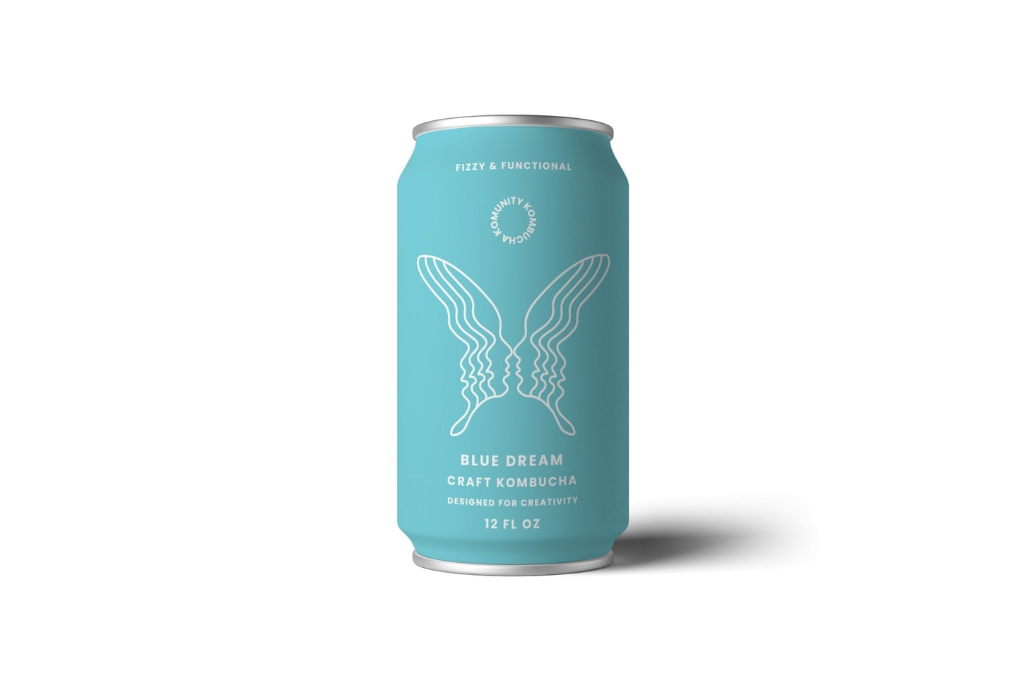RMBR Kombucha Dream Blue Spirulina Can - 24 can x 12 oz case