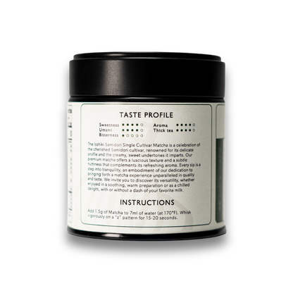 Samidori Single Cultivar Matcha