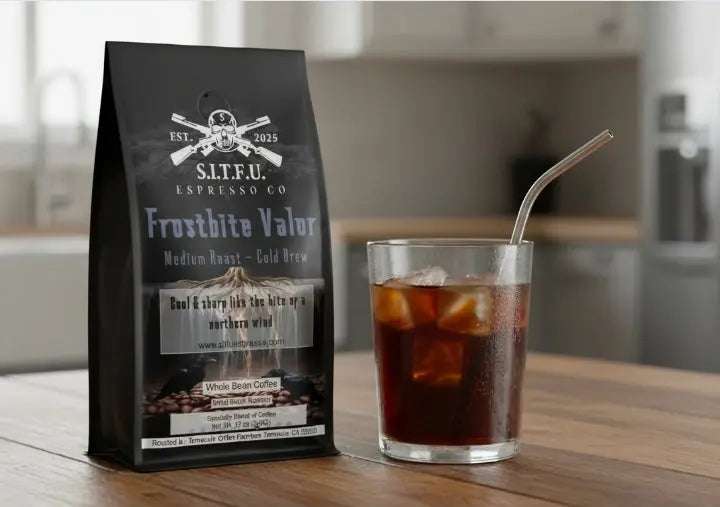 Frostbite Valor Cold Brew Espresso 12oz. or 5Lb bag