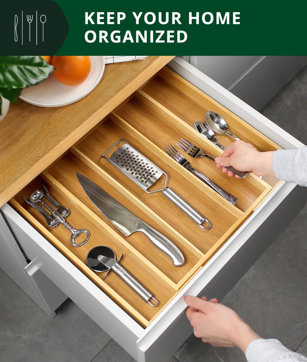 Royal Craft Wood Expandable Utensil Organizer