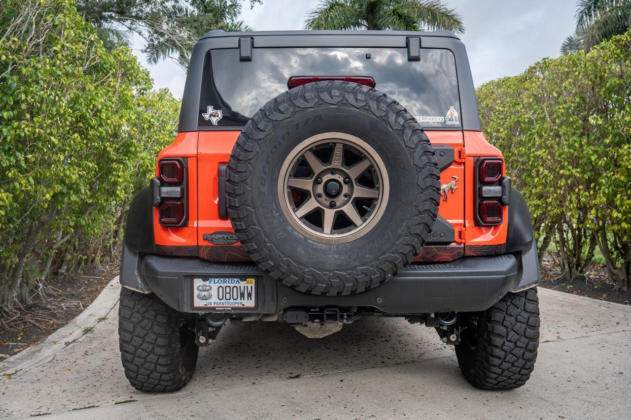 Safari Topo Lower Rear Tailgate Overlays - 2021+ Bronco