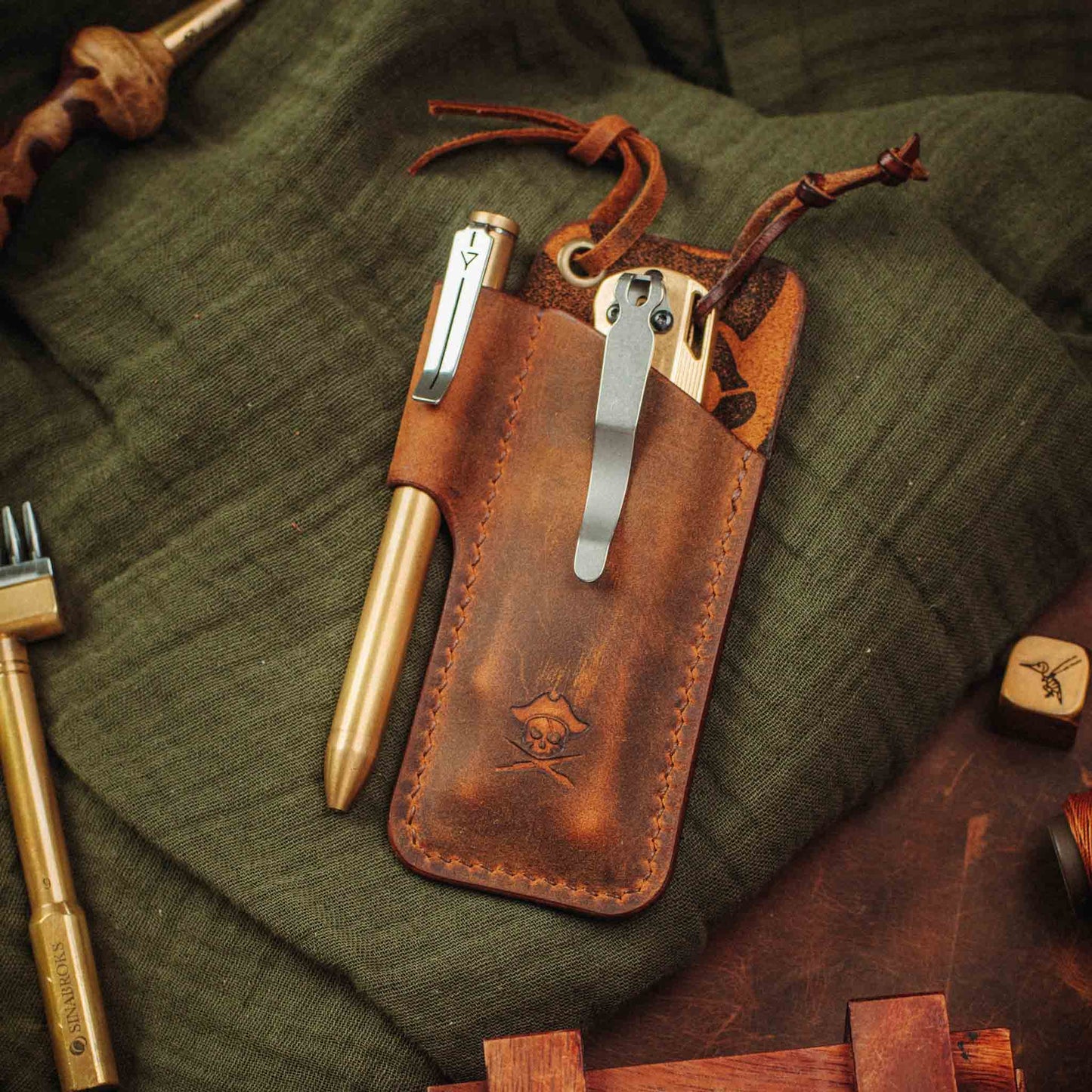 Knife Sheath - Sailor | Leather EDC | Pocket Knife Holder