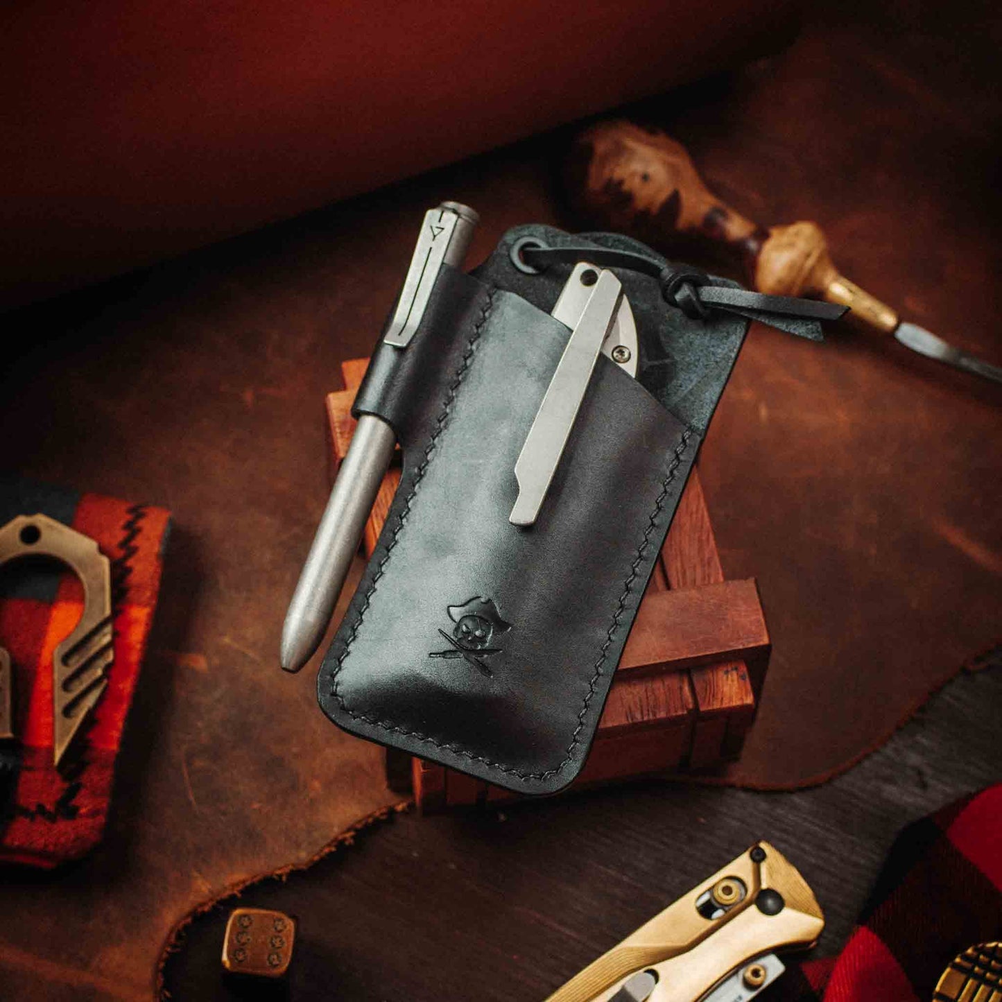 Knife Sheath - Sailor | Leather EDC | Pocket Knife Holder