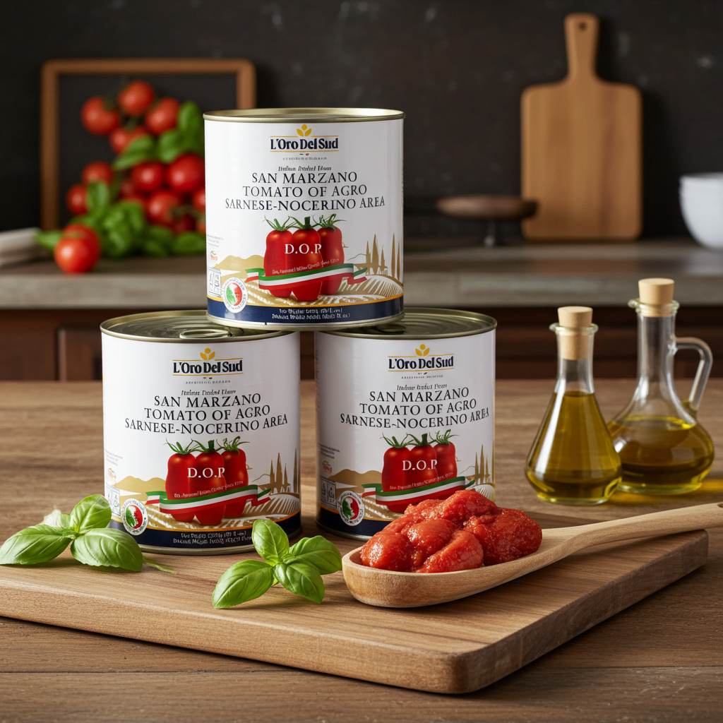 L'Oro Del Sud, D.O.P San Marzano Tomatoes of Agro Sarnese-Nocerino Area, (88 fl. oz) 2550g