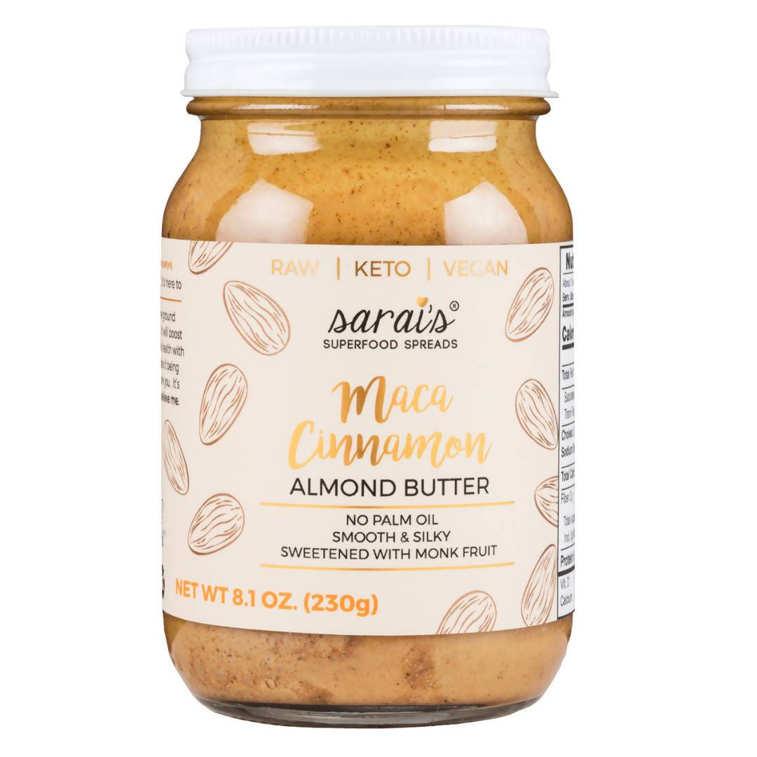 Maca Cinnamon Almond Butter Jars - 24 x 12oz