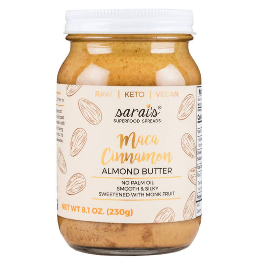 Maca Cinnamon Almond Butter Jars - 24 x 12oz