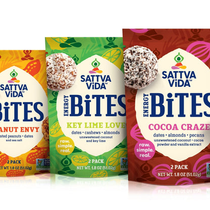 Sattva Vida NEW - Key Lime Love Energy Bites, 2pack (10 per case)