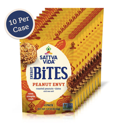 Sattva Vida NEW - Peanut Envy Energy Bites, 2pack (10 per case)