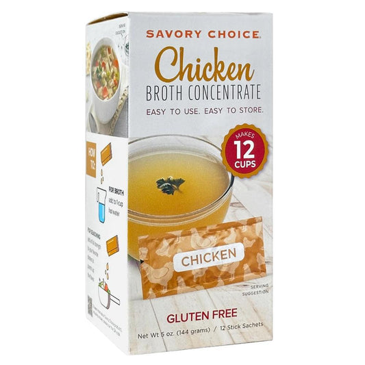 Savory Choice - Chicken Flavored  Liquid Broth Concentrate (12CT)