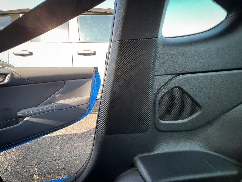 Seatbelt Trim Protector 3D Carbon Overlays - 2022 BRZ / GR86