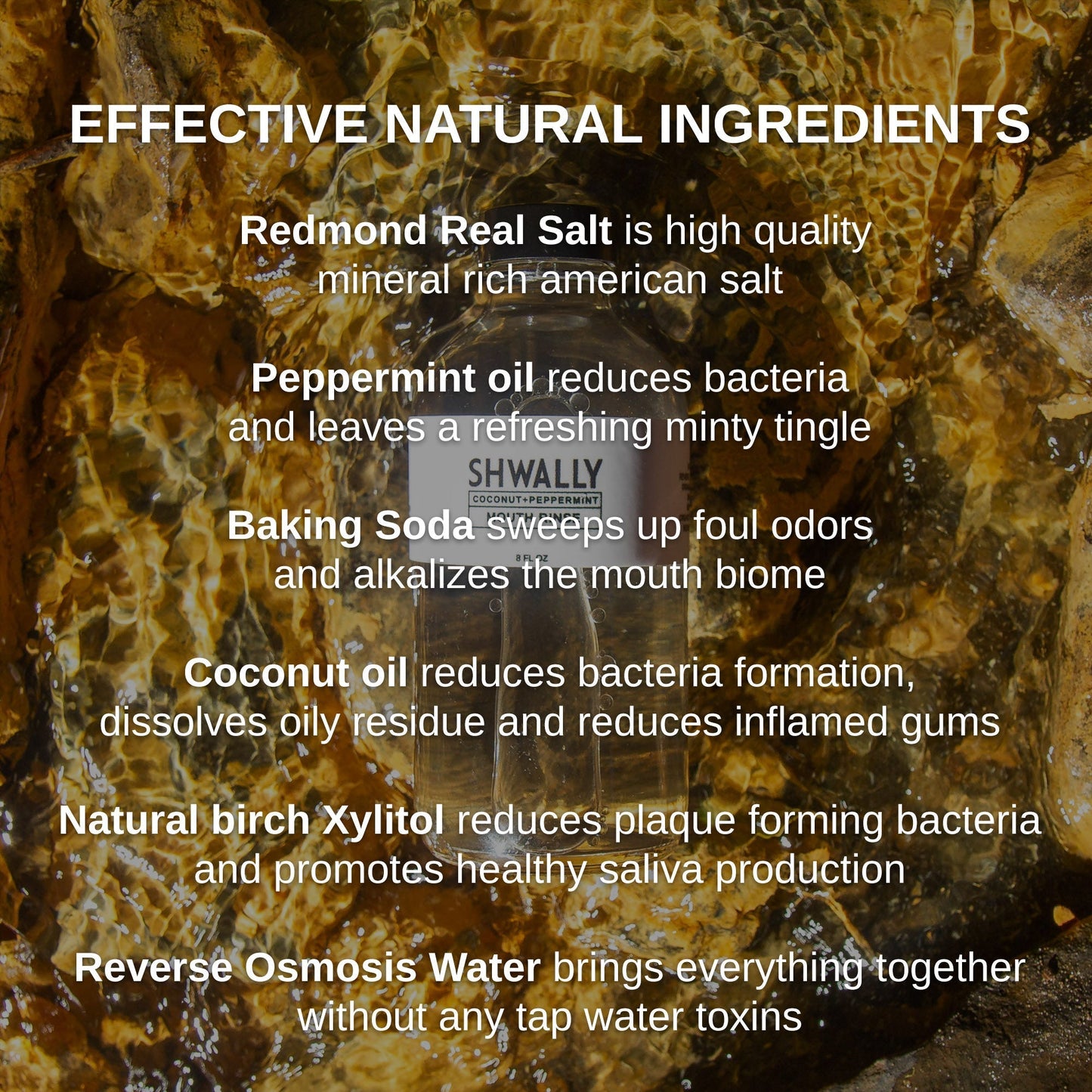 Shwally - For Home and Play Shwally Peppermint Coconut Mouth Rinse 8OZ