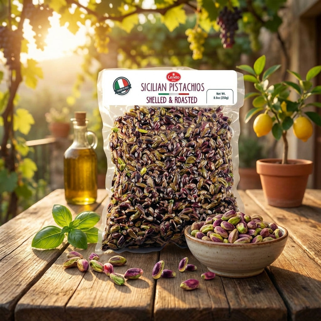 Gusto Etna, Sicilian Roasted Pistachios, No shell Unsalted,  8.8 oz (250 g)