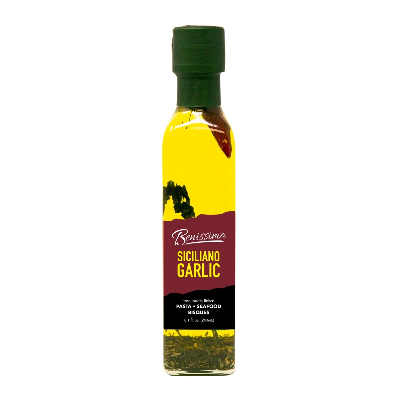 Benissimo Siciliano Garlic Oil, Marasca (240mL)