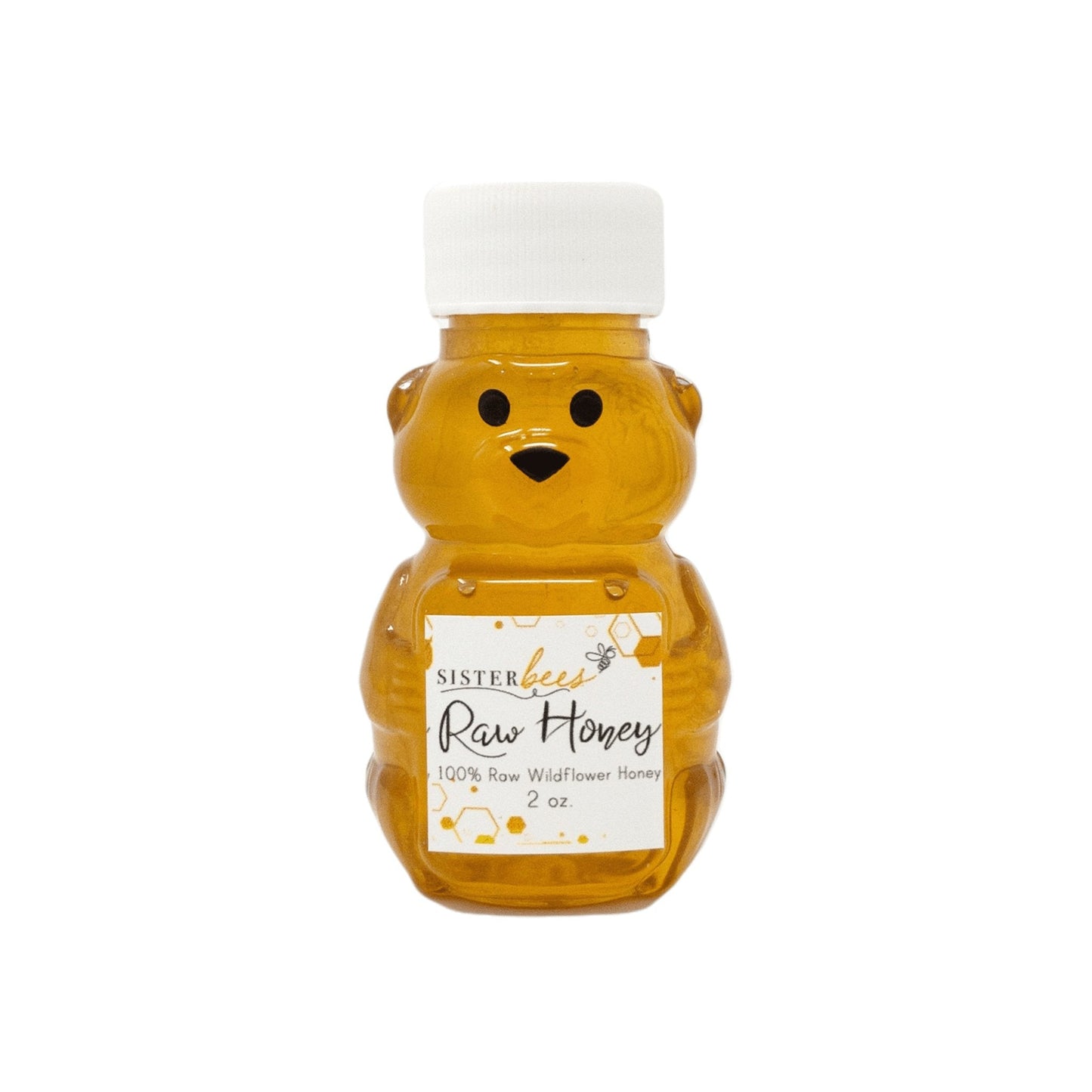 Sister Bees 100% Raw Michigan Wildflower Honey Bear 2 oz