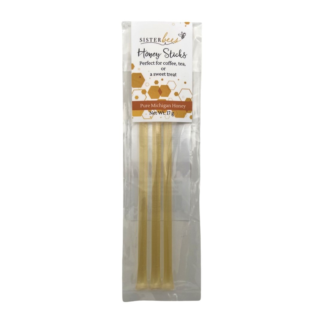 Sister Bees Pure Northern Michigan Honey Sticks 3pk