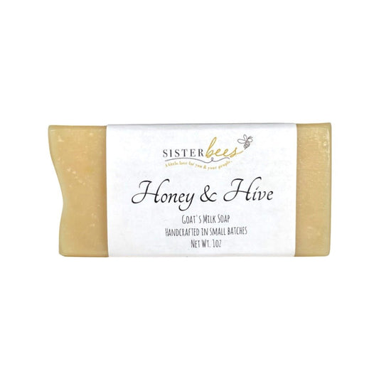 Sister Bees Travel Size Honey & Hive Goat's Milk soap