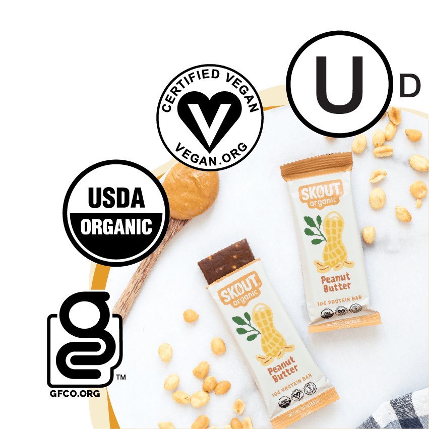 Skout Organic Peanut Butter Protein Bar by Skout Organic