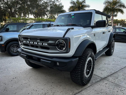 Smoked Signature Style Light Bar Overlays - 2021+ Bronco (Standard Headlights)