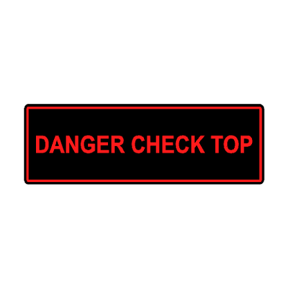 Soft Top Warning Labels - 2021+ Bronco