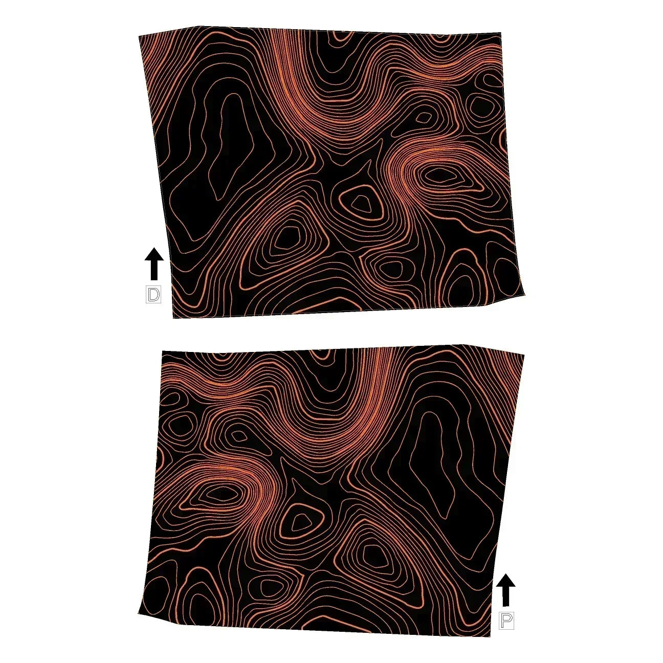 Topographic Inner Door Cup Overlays - 2024+ Tacoma / 2025+ 4Runner
