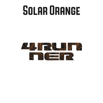 4RUNNER Topographic Rear Liftgate Emblem Overlays - 2025+ 4Runner