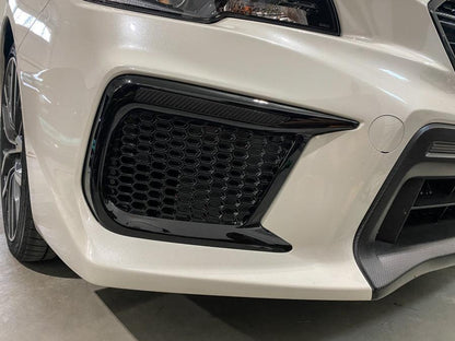 Special Edition Dark Smoke Carbon Fiber JDM DRL Bezel Overlays - 2018-2021 WRX / STI