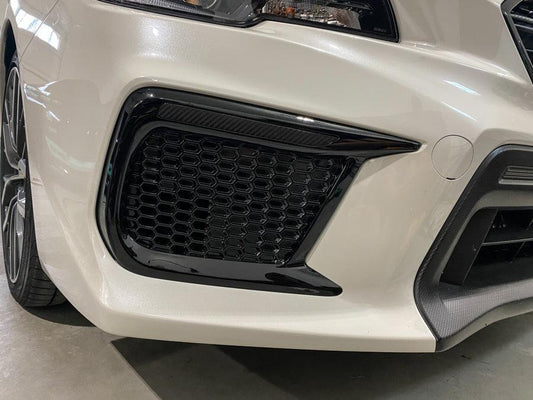 Special Edition Dark Smoke Carbon Fiber JDM DRL Bezel Overlays - 2018-2021 WRX / STI
