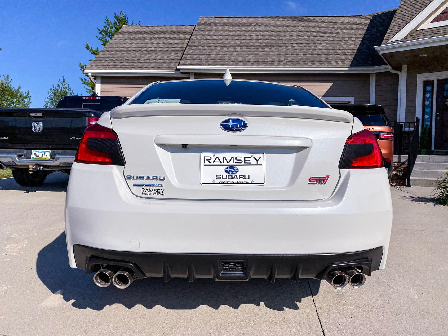 Special Edition Dark Smoke Carbon Fiber Tail Light Overlays - 2015+ WRX / STI