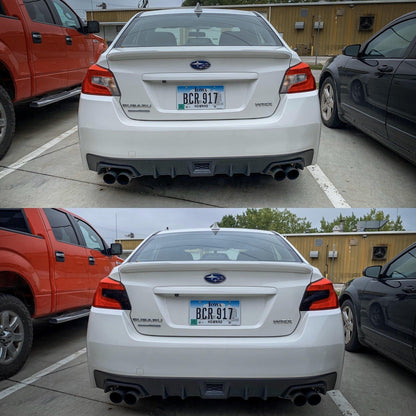 Special Edition Dark Smoke Honeycomb Tail Light Overlays - 2015-2021 WRX / STI