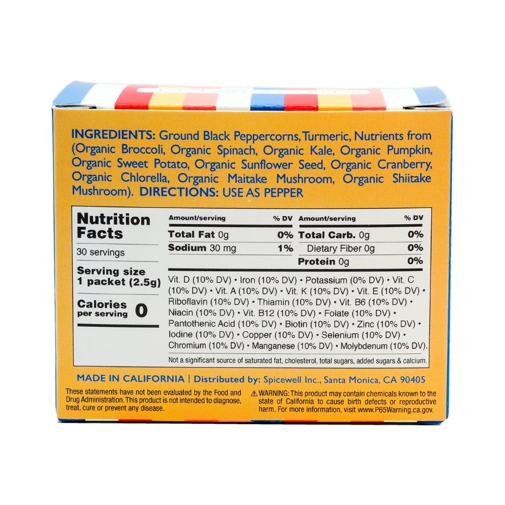 Spicewell New Pepper 30 On-the-Go Individual Servings