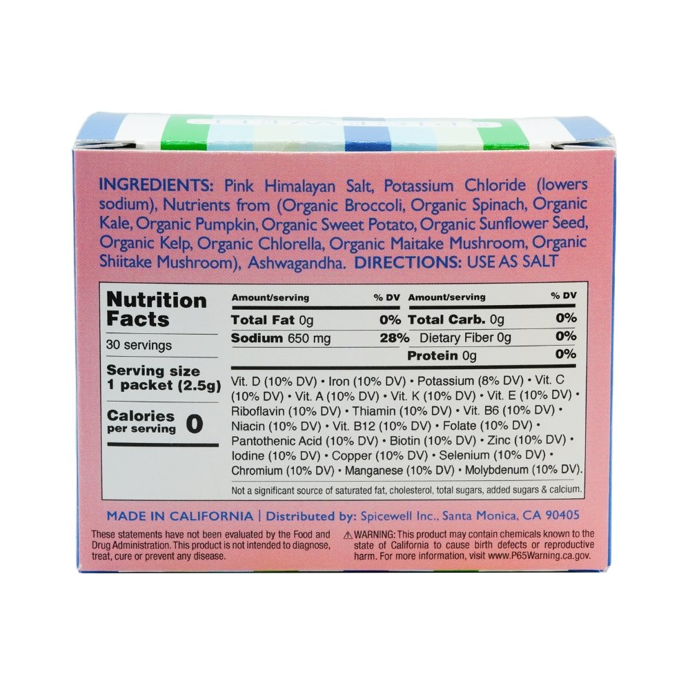 Spicewell New Salt 30 On-the-Go Individual Servings