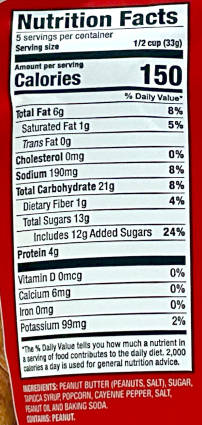 Buc-ee's Spicy Peanut Butter & Caramel Popcorn