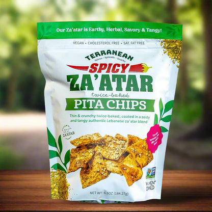 Za'atar Pita Chips (6.5oz.) Please select spicy or original za'atar.