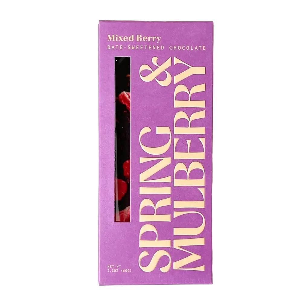 Spring & Mulberry - 'Mixed Berries' Date Sweetened Chocolate (2.01OZ)