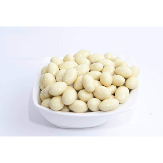 Andy Anand Greek Yogurt Covered Almonds, 1 lb – Sweet Creamy Coated Crunchy Nut Snack, Gourmet Gift for Birthday & Special Occasions