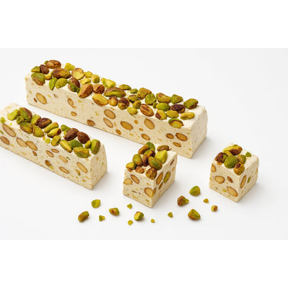 Andy Anand Roasted Pistachio Soft Turron Nougat, 7 oz – Spanish Homemade-Style, Wildflower Honey, Gluten-Free Gourmet Snack Gift Box