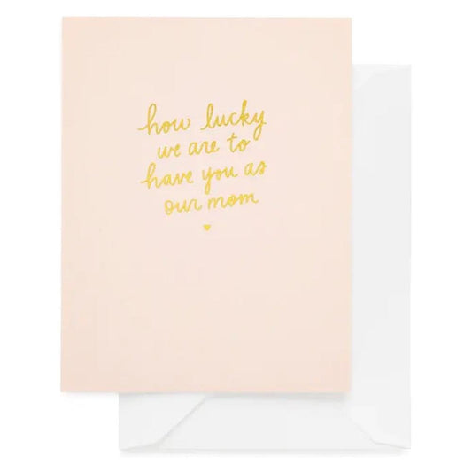 Sugar Paper - 'How Lucky We Are' Folded Card (1CT)