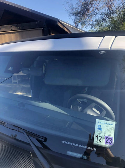 Sun Visor Warning Overlays - 2021+ Bronco / 2024+ Ranger Raptor