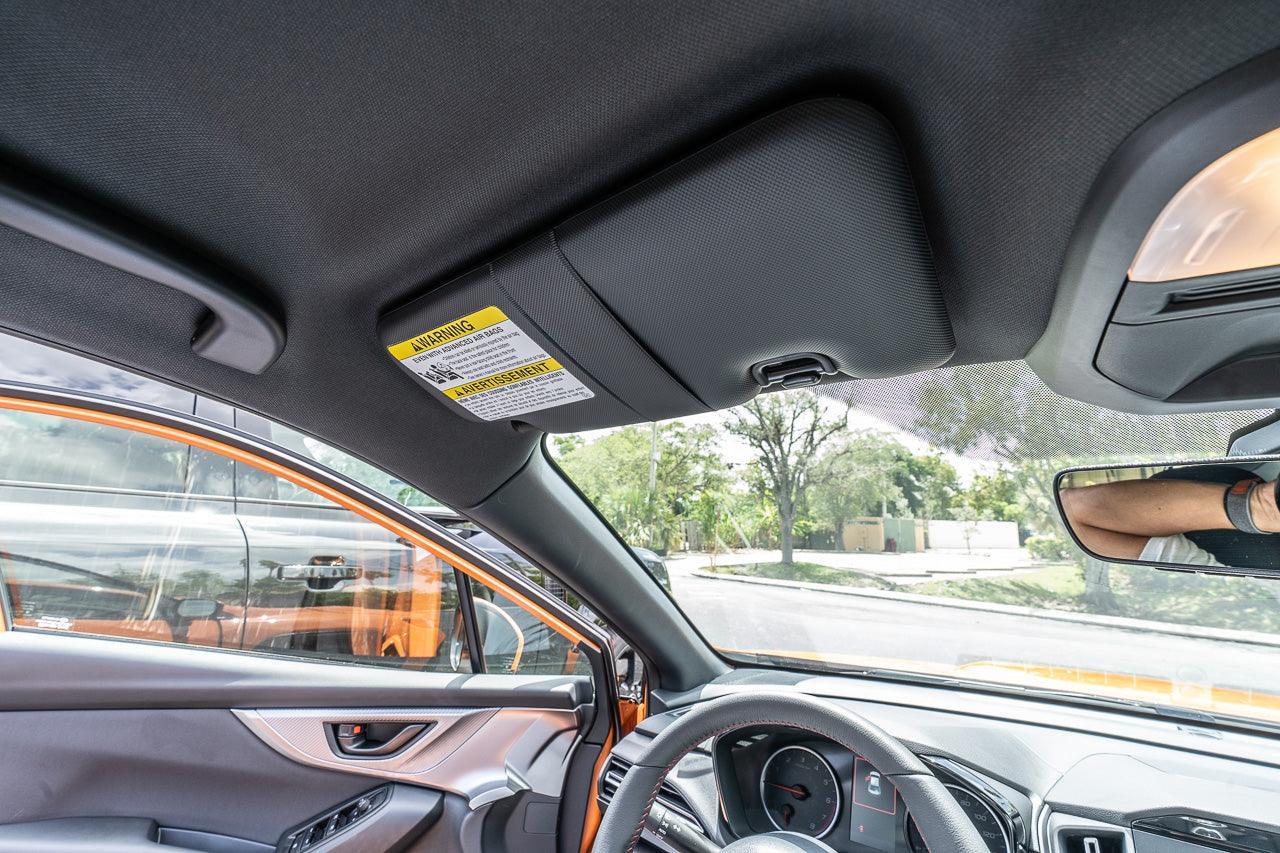 Sun Visor Warning Overlays fits 2022+ WRX / BRZ