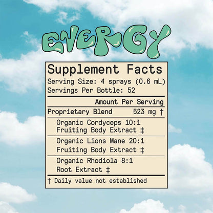 SuperMush Daily Energy Mouth Spray